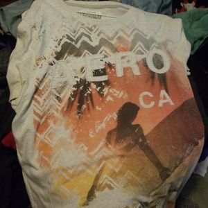 White aero graphic tee